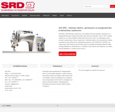 SRD - Home page www.srd.lv screenshot 